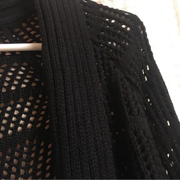 Candies Sweater women’s size xs junior black longer sweater see thru - Picture 3 of 15